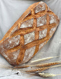 Pain au levain à la farine semi-complète de Blé de population - blé ancien