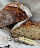 Pain au levain à la farine semi-complète de khorasan - kamut- blé ancien