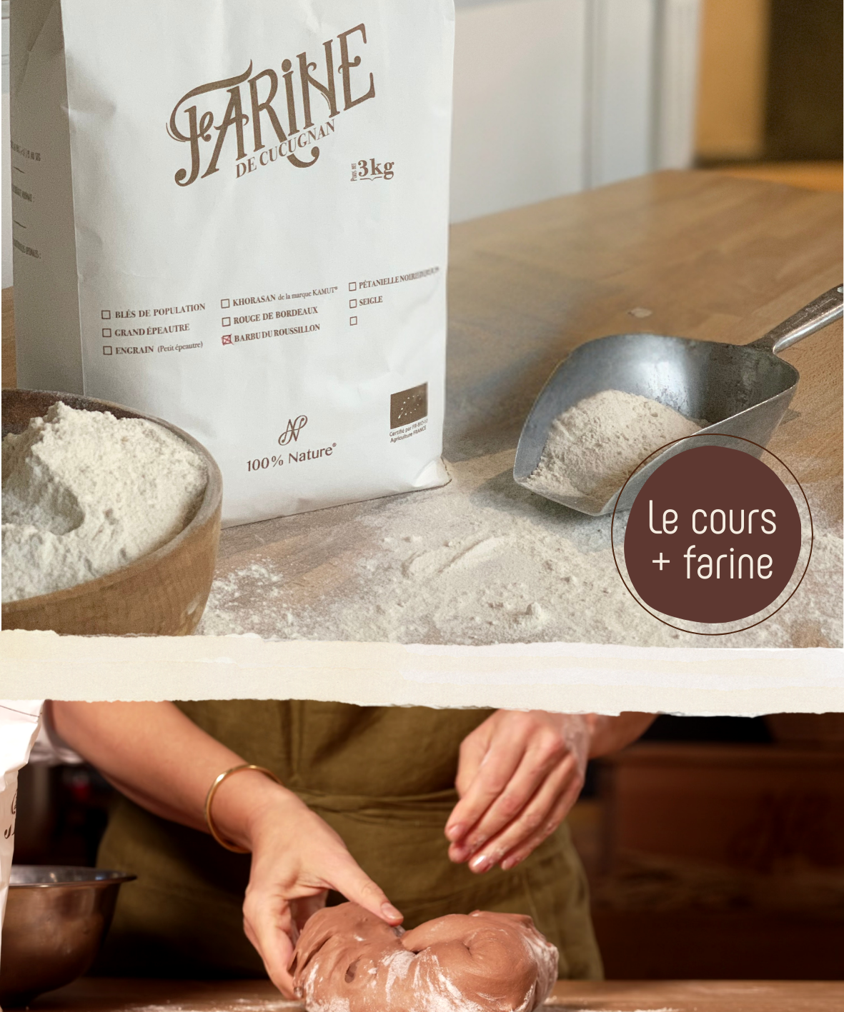Le Pain au Cacao - Coffret : Cours vidéo + 3kg de farine