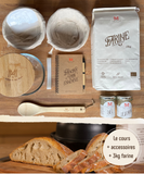 Kit "Faisons le pain de Barbu du Roussillon en cocotte ensemble" - cours vidéo + accessoires + 3kg de farine
