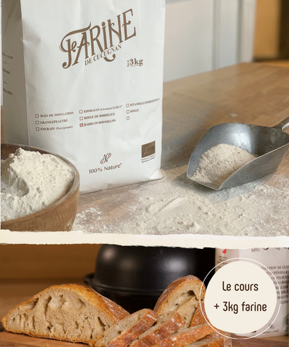 Le Pain de Barbu du Roussillon - Coffret : Cours vidéo + 3kg de farine