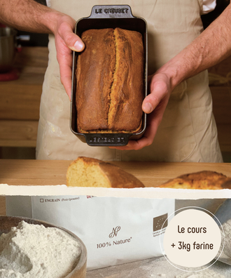 "Faisons le Pain d'Engrain en moule" - cours vidéo + 3kg de farine