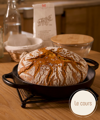 Cours vidéo "Faisons le Pain d'Engrain en cocotte ensemble" - cours seul