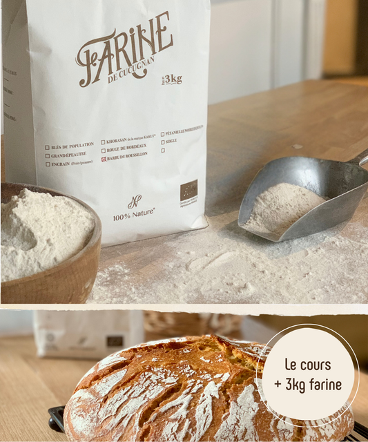 Le Pain d'Engrain en cocotte - Coffret : Cours vidéo + 3kg de farine