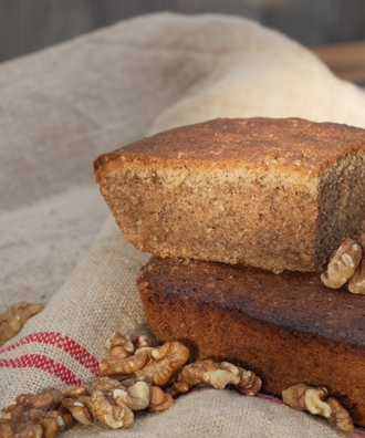 Fondant aux noix et farine de blé ancien 