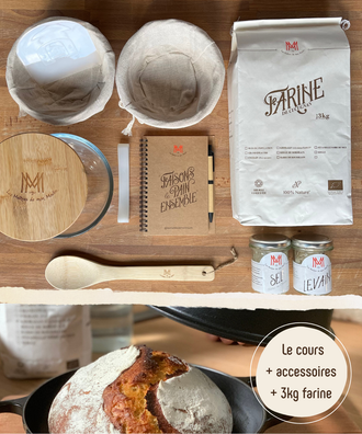 Kit "Faisons le Pain de Khorasan Kamut® ensemble" - cours vidéo + accessoires + 3kg de farine
