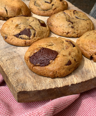 Cookies au chocolat noir et blés anciens