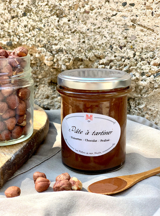 Pâte à tartiner - Chocolat noir - Noisettes - Praliné - 230 g