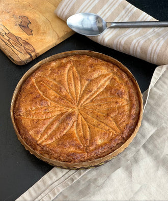 Gâteau basque à la farine de blé ancien - petit épeautre